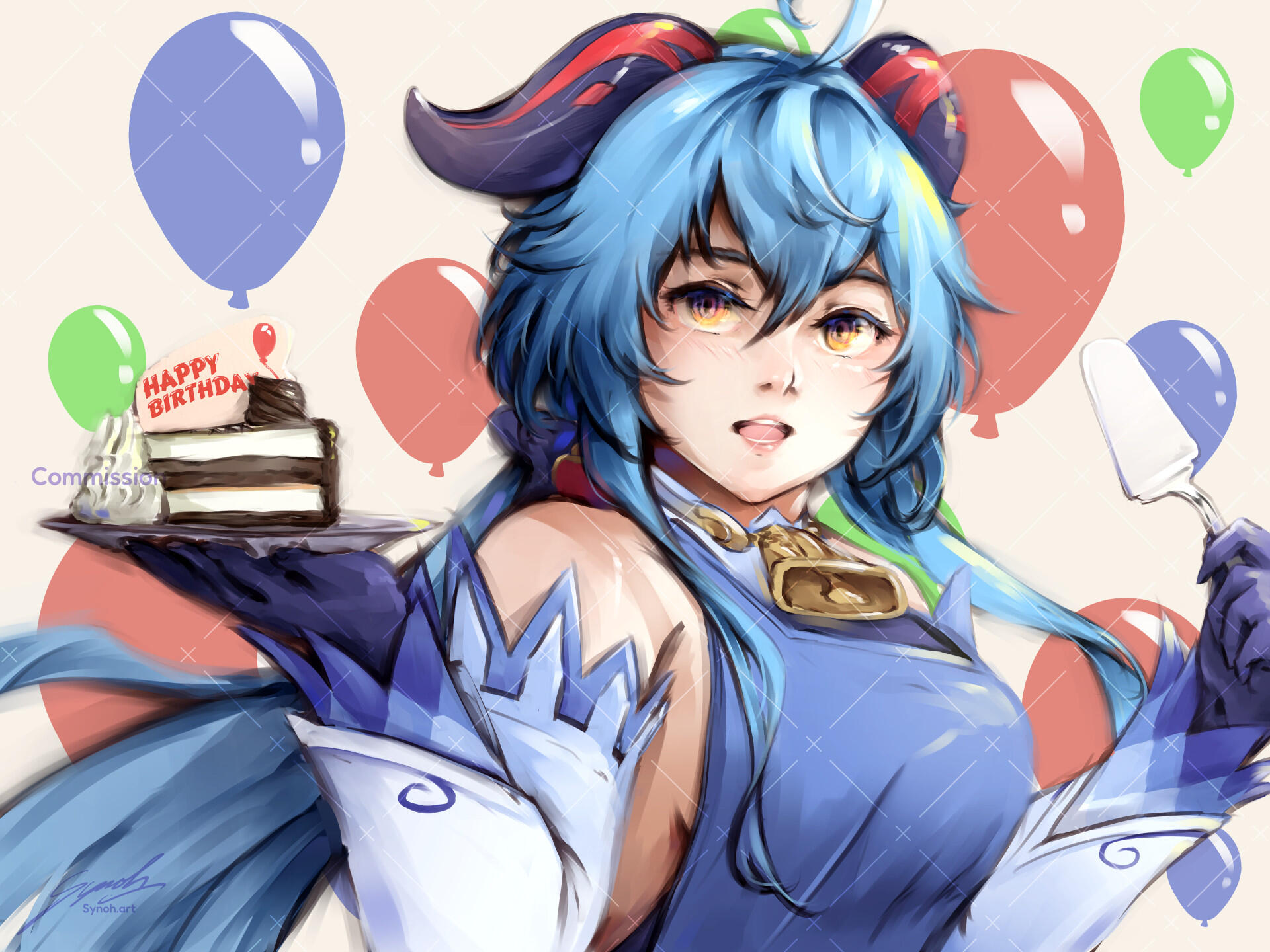 Example of a "Head Shot, Detailed" commission.