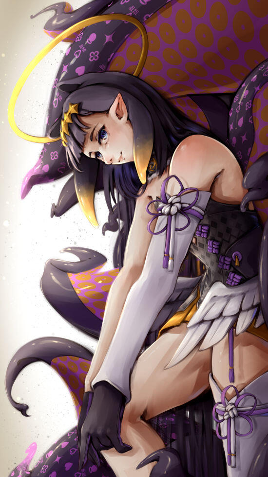 Digital fanart of Ninomae Ina'nis, a Vtuber from Hololive.